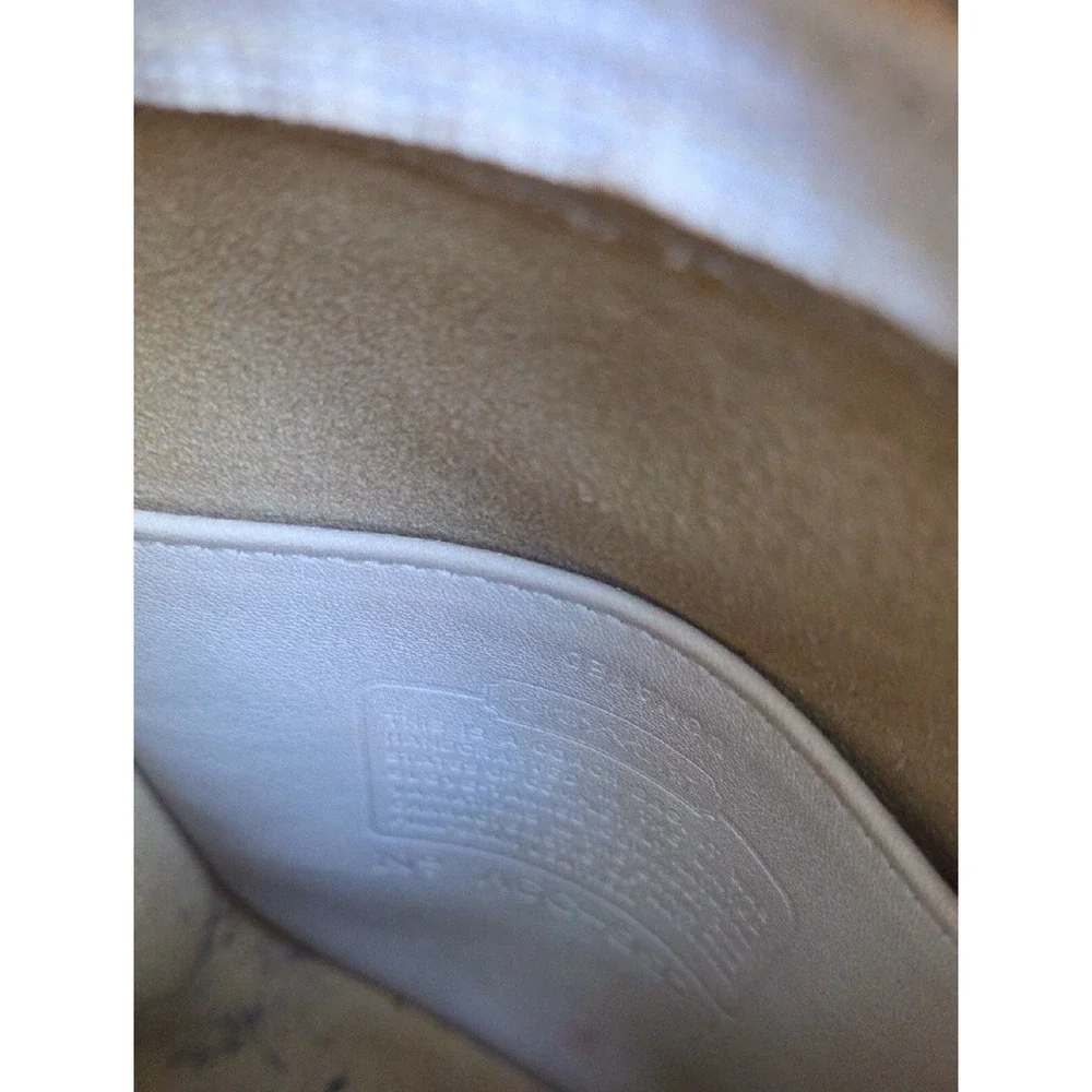 Coach Vintage White Leather Camera Crossbody Bag 1996 USA Made